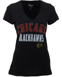 G3 Sports Short Sleeve Chicago Blackhawks V Neck T Shirt