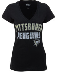 G3 Sports Short Sleeve Pittsburgh Penguins V Neck T Shirt