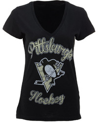 G3 Sports Short Sleeve Pittsburgh Penguins V Neck T Shirt