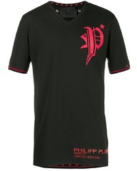 Philipp Plein Gothic V Neck T Shirt
