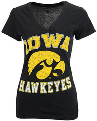 Soffe Iowa Hawkeyes V Neck T Shirt