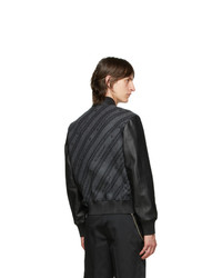 Givenchy Black Chain Bomber Jacket