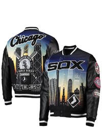 PRO STANDARD Black Chicago White Sox Remix Full Zip Varsity Jacket At Nordstrom