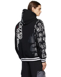 AAPE BY A BATHING APE Black Graphic Text Hoodie