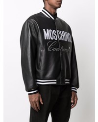 Moschino Couture Crystal Embellished Bomber Jacket