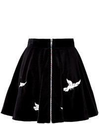 Olympia Le Tan Embroidered Velvet Zancig Skirt