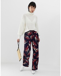 B.young Palm Print Trousers