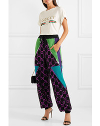 Gucci Sequined Wool Track Pants