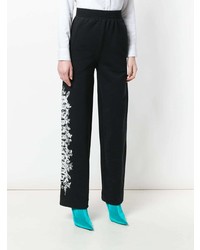 Off-White Side Print Wide Leg Joggers