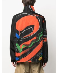 Moschino Artistic Print Hooded Jacket