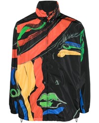 Moschino Artistic Print Hooded Jacket