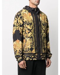 VERSACE JEANS COUTURE Baroque Print Hooded Windbreaker