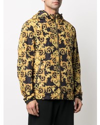 VERSACE JEANS COUTURE Baroque Print Hooded Windbreaker