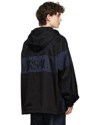 Versace Black Blue Track Suit Jacket