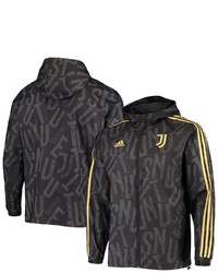 adidas Black Juventus Full Zip Windbreaker Jacket At Nordstrom