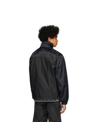 Versace Black Nylon Medusa Windbreaker Jacket