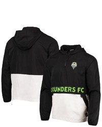 THE WILD COLLECTIVE Black Seattle Sounders Fc Anorak Quarter Zip Jacket At Nordstrom