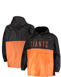 PROFILE Blackorange San Francisco Giants Big Tall Split Body Anorak Half Zip Jacket At Nordstrom