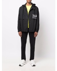 VERSACE JEANS COUTURE Logo Patch Hooded Jacket