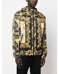 VERSACE JEANS COUTURE Logo Print Hooded Jacket
