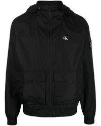 Calvin Klein Jeans Logo Print Hooded Jacket