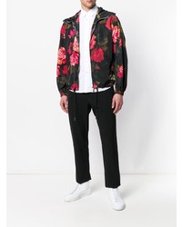 Alexander McQueen Painted Rose Blouson Jacket