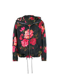 Alexander McQueen Painted Rose Blouson Jacket