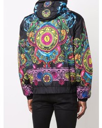 VERSACE JEANS COUTURE Regalia Print Hooded Jacket