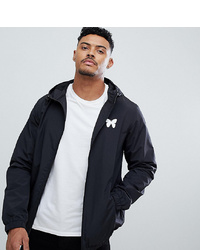 Good For Nothing Windbreaker Jacket In Black With Back Print To Asos