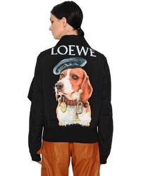 Loewe Printed Gabardine Wool Bomber Jacket