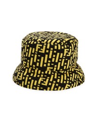 Fendi Ff Logo Wool Bucket Hat