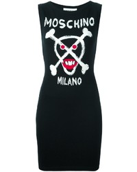Moschino Skull Intarsia Knitted Dress
