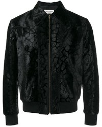 Saint Laurent Leopard Print Collared Jacket