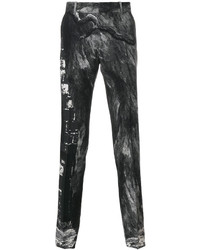 Alexander McQueen Printed Straight Leg Trousers