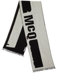 McQ by Alexander McQueen Mcq Alexander Mcqueen Logo Printed Wool Blend Scarf