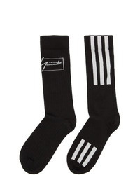 Y-3 Black Wool Nylon Socks