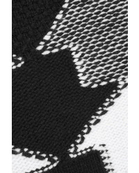 Stella McCartney Intarsia Knit Wool Sweater Black