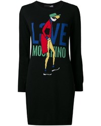 Love Moschino Logo Intarsia Sweater