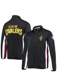 G-III SPORTS BY CARL BANKS Black Cleveland Cavaliers 75th Anniversary Power Forward Space Dye Full Zip Track Jacket At Nordstrom