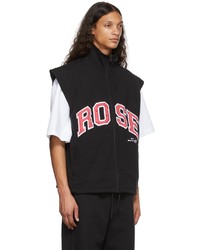 Martine Rose Black Logo 2 In 1 Zip Track Jacket