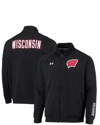 Under Armour Black Wisconsin Badgers Raglan Game Day Triad Full Zip Jacket At Nordstrom