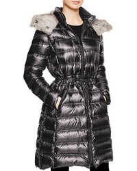 Dawn Levy 2 Adel Puffer Coat With Fur Trim 100% Bloomingdales