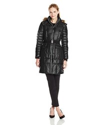 Andrew Marc Marc New York By Addy Block Belted Puffer Coat