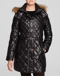 Andrew Marc Marc New York Kava Faux Fur Trim Quilted Puffer Coat