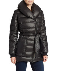 Kenneth Cole New York Belted Puffer Coat