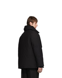 Raf Simons Black Down Double Breasted Coat