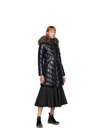 Moncler Black Down Fulmarus Coat