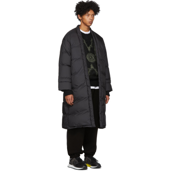 SASQUATCHfabrix. Black Down Haori Coat, $529 | SSENSE