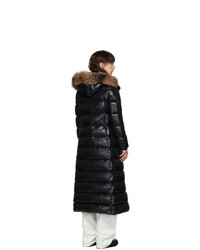 Moncler Black Down Hudson Long Coat