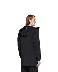 Moncler Black Down Kanin Coat